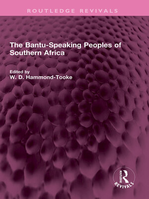 cover image of The Bantu-Speaking Peoples of Southern Africa